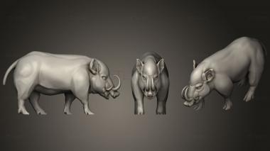 3D model Gold Babirusa Pose (STL)